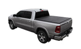 Access LOMAX Tri-Fold Hard Tonneau Cover for 2019-2020 Ram 1500 with 5' 7" Bed (W/O RamBox) - Black Urethane