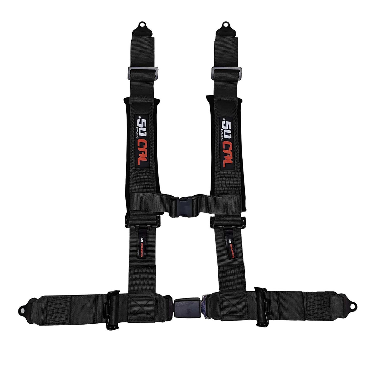 2" 4-Point Harness Seat Belt with Push Button Release | 50 Caliber Racing