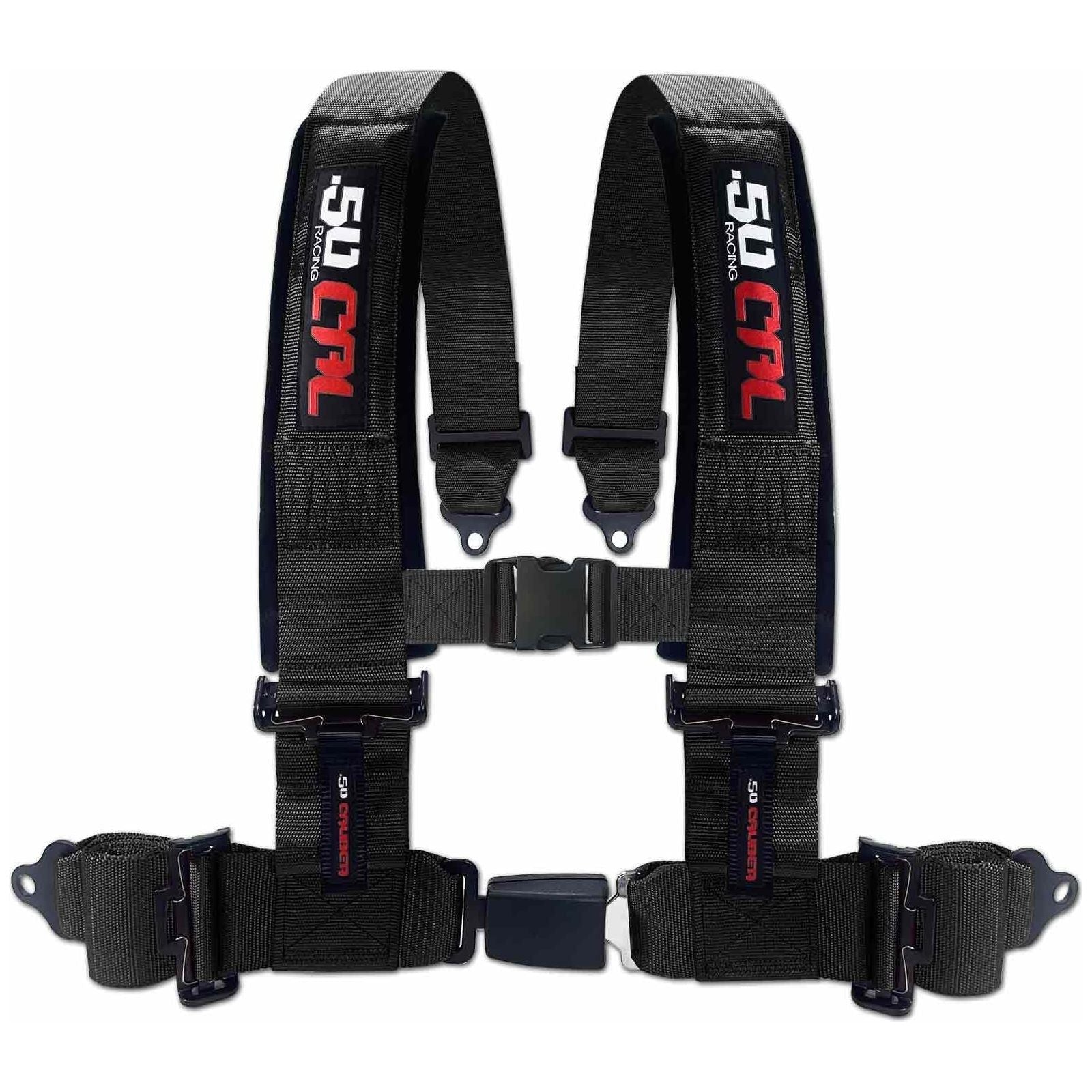 3" 4-Point Harness Seat Belt with Push Button Release | 50 Caliber Racing