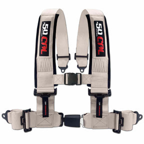 3" 4-Point Harness Seat Belt with Push Button Release | 50 Caliber Racing