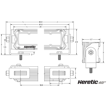 40" LED Light Bar - Kombustion Motorsports