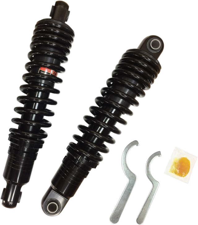 Drag Specialties Shocks Premium Ride-Height Adjustable 13-Inch Heavy Duty Black C16-0154HB for Harley-Davidson Touring Models