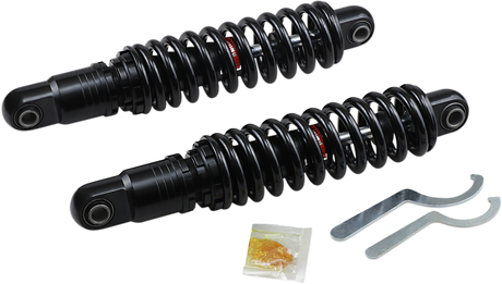 DRAG SPECIALTIES SHOCKS Premium Ride-Height Adjustable Shocks for Harley-Davidson - 13 Inch - Black - Heavy Duty - C16-0157HB