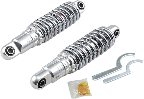 DRAG SPECIALTIES SHOCKS Premium Ride-Height Adjustable Shocks - 11 inch - Heavy Duty - Chrome C16-0160H for Harley-Davidson Touring Models