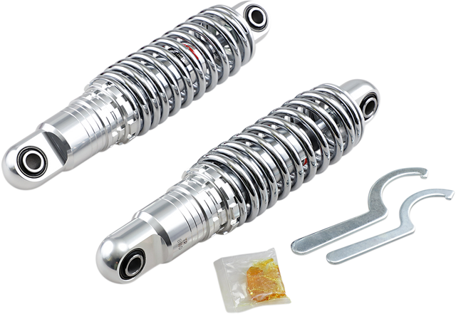 DRAG SPECIALTIES SHOCKS Premium Ride-Height Adjustable Shocks - 11 inch - Heavy Duty - Chrome C16-0160H for Harley-Davidson Touring Models