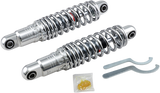 Drag Specialties C16-0162H Premium Ride-Height Adjustable Shocks for Harley-Davidson Touring Models, 12 Inch, Heavy Duty Chrome