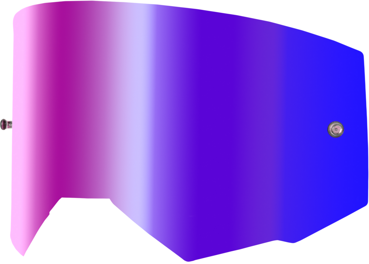 FLY Racing Single Lens with Tear-Off Posts for Adult Goggles - Iridescent Red Mirror Finish - Fits FLY Zone Pro, Zone, Focus, and Focus Sand Goggles