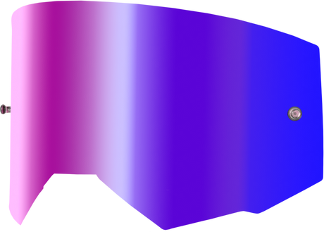 FLY Racing Single Lens with Tear-Off Posts for Adult Goggles - Iridescent Red Mirror Finish - Fits FLY Zone Pro, Zone, Focus, and Focus Sand Goggles