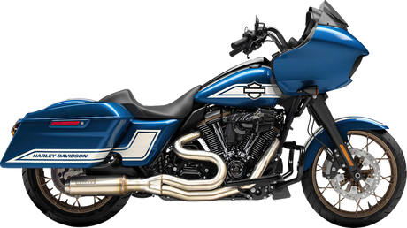 BASSANI XHAUST 2-into-1 Mid-Length Exhaust System with Super Bike Muffler - Stainless Steel - 49-State 1F98SSE