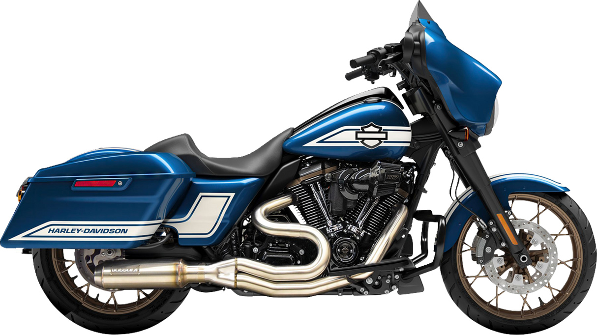 BASSANI XHAUST 2-into-1 Road Rage III Exhaust System - Stainless Steel - 49-State - M8 Touring 1F22SSE