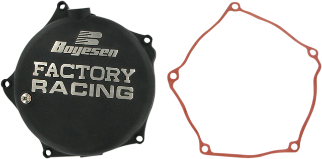BOYESEN Clutch Cover CC-17B for Kawasaki and Suzuki - Black Race Performance Upgrade