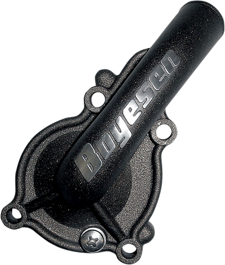 BOYESEN Water Pump Cover for Kawasaki KX250 - Model WPC-12DB, Black Finish