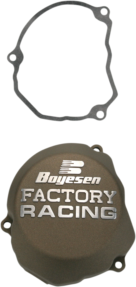 Boyesen SC-46M Magnesium Ignition Cover for Husqvarna and KTM - Enhanced Engine Protection