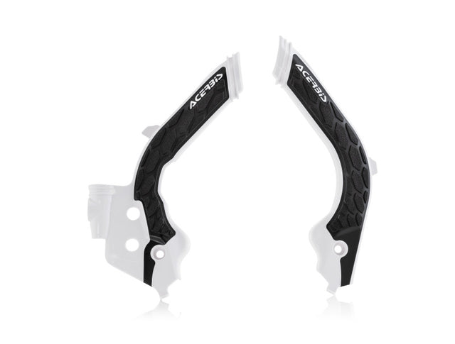 Acerbis 2733451035 X-Grip Frame Guards for KTM 125-501 & GasGas 21-23, White/Black