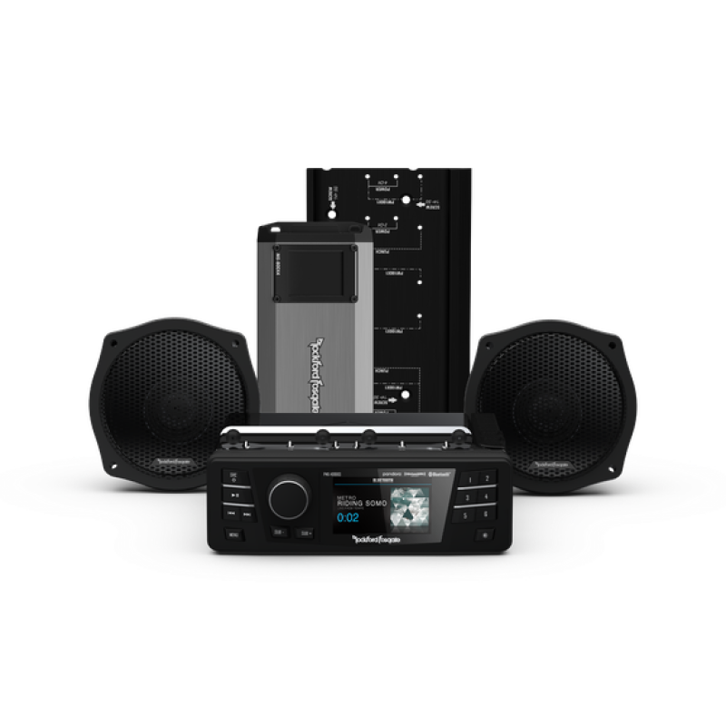 Rockford Fosgate PMX Stage 2 Audio Kit for Harley-Davidson Street Glide 1998-2013 - Model HD9813SG-PMX-STG2