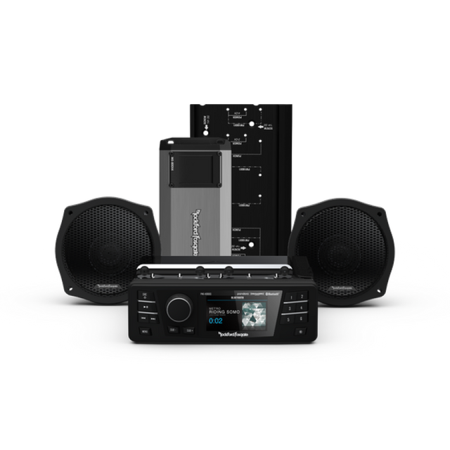 Rockford Fosgate PMX Stage 2 Audio Kit for Harley-Davidson Street Glide 1998-2013 - Model HD9813SG-PMX-STG2