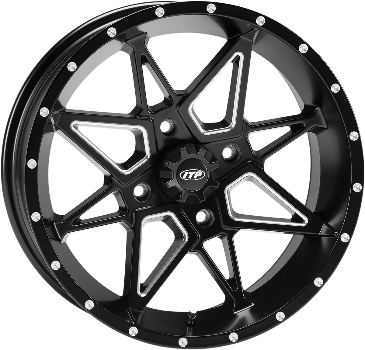 ITP Wheel - Tornado - Front/Rear - Black - 15x7 - 4/137 - 5+2 1521957727B