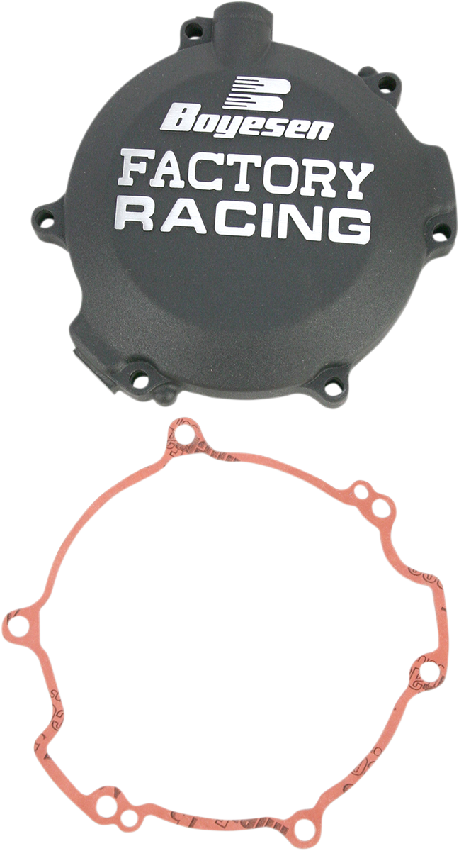 BOYESEN Clutch Cover for Kawasaki and Suzuki CC-10B – Black, Lightweight Factory Replacement