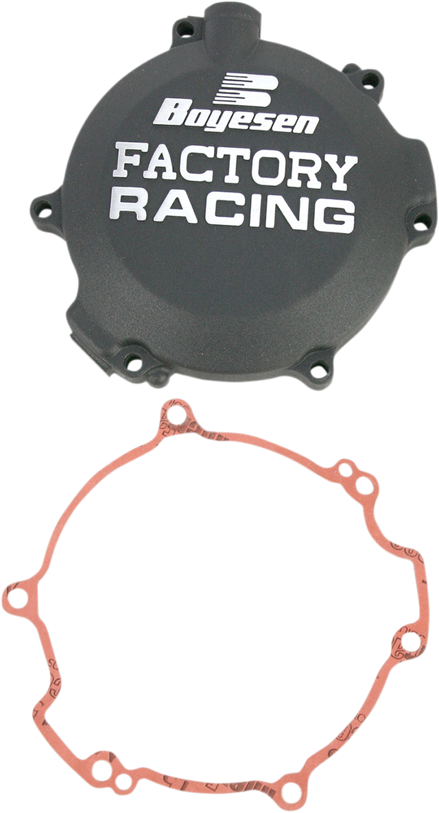 BOYESEN Clutch Cover for Kawasaki and Suzuki CC-10B – Black, Lightweight Factory Replacement