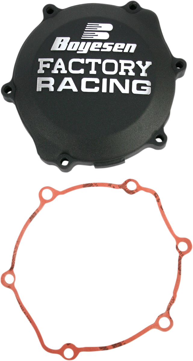 BOYESEN Yamaha CC-30B Black Clutch Cover – Lightweight, Race-Performance Compatible for Yamaha Motorcycles