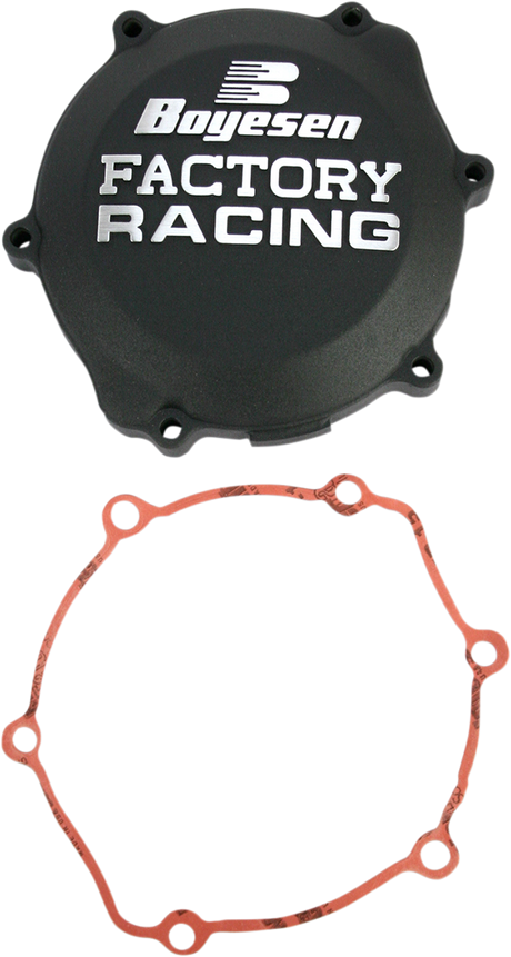 BOYESEN Yamaha CC-30B Black Clutch Cover – Lightweight, Race-Performance Compatible for Yamaha Motorcycles