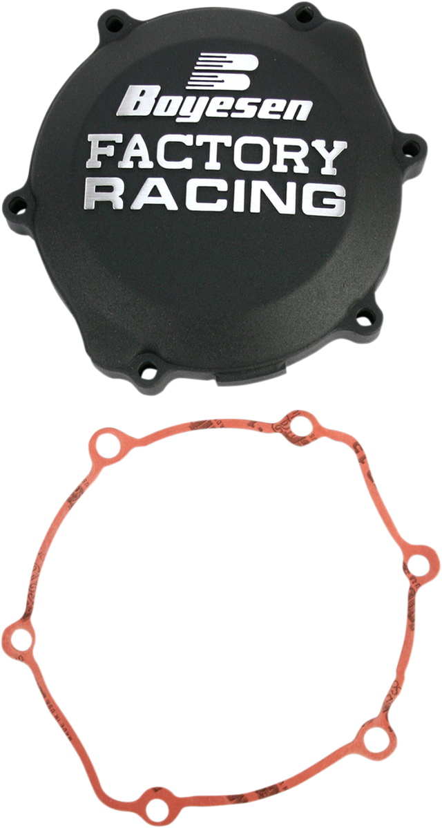 BOYESEN Yamaha CC-30B Black Clutch Cover – Lightweight, Race-Performance Compatible for Yamaha Motorcycles