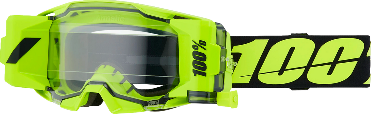 100% ARmatic Forecast Goggle Roll-Off System with Clear Lens for Motocross and Off-Road Vehicles (Part No. 50061-00002)