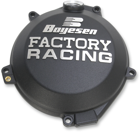 BOYESEN CC-44CB Black Clutch Cover for Gas Gas, Husqvarna, KTM – Enhanced Race Performance and Durability
