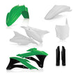 Acerbis Kawasaki KX85/100 Full Plastic Kit - Green, White & Black for 2014-2021 Models