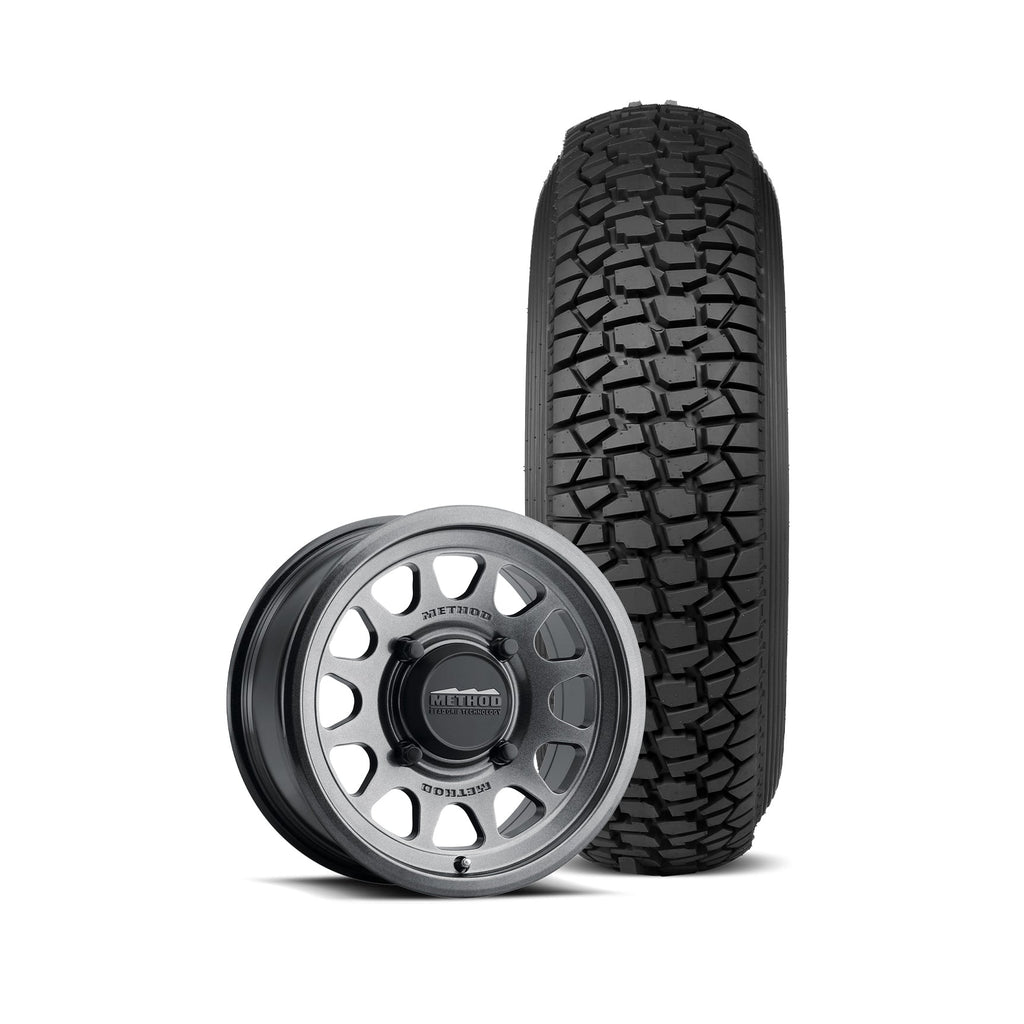 414 Bead Grip Wheel (Graphite) + Regulator 2 Tire | Method Race Wheels