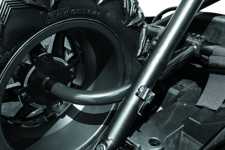 DragonFire Racing Polaris RZR XP Spare Tire Carrier Part #521157 – Space-Saving Triangular Mounting System