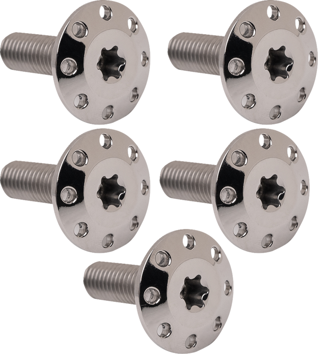 ARLEN NESS Bolt Kit - Holeshot/Front/Floating/Brake Rotor - Spoke Mount - Polished - 5 Pack 300-906