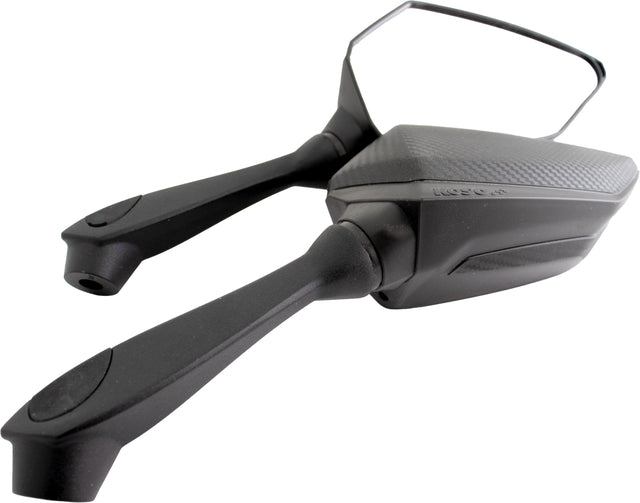 KOSO Sprint Mirrors PR Black - Fits M8 and M10 Motorcycles