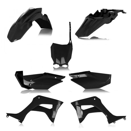 Acerbis 19+ Honda CRF110F Full Plastic Kit - Black | Powersports Replacement Body Panel Set