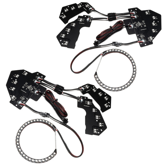 Oracle 18-21 Ford Mustang Dynamic DRL w/ Halo Kit & Sequential Turn Signal - ColorSHIFT