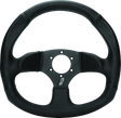 DragonFire Racing D-Shaped Vinyl Iron Series Steering Wheel - 0 Inch Offset
