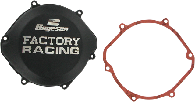 Boyesen Clutch Cover Black for Honda CC02B - Enhanced Race Performance and Durability