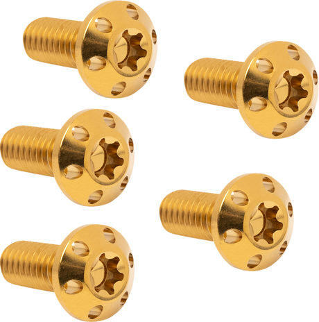 ARLEN NESS Bolt Kit - Holeshot/Brake Rotor/Rear - Hub Mount - Gold - 3/8-16 x 1" - 5 Pack 300-911