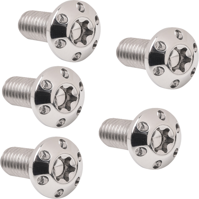 ARLEN NESS Bolt Kit - Holeshot/Brake Rotor/Rear - Hub Mount - Polished - 3/8-16 x 1" - 5 Pack 300-909