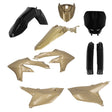 Acerbis 2024 Yamaha YZ250F / YZ450F Full Plastic Kit with Tank Cover - Black/Gold