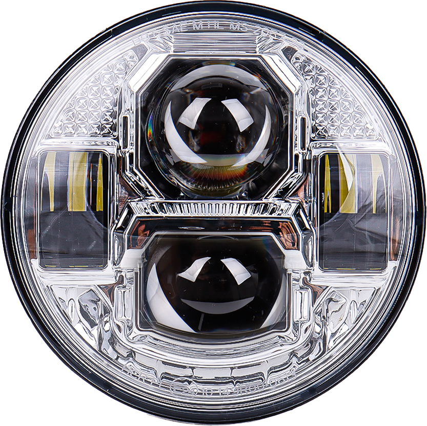 PATHFINDER UV5C 5 3/4-Inch Rugged Ultra View LED Headlight for Jeep Wrangler, Toyota Tacoma, and Ford F-150