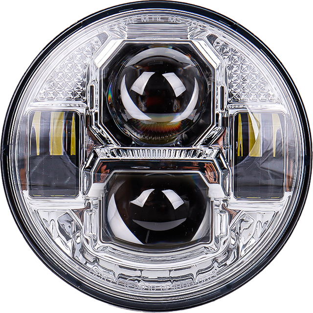 PATHFINDER UV5C 5 3/4-Inch Rugged Ultra View LED Headlight for Jeep Wrangler, Toyota Tacoma, and Ford F-150