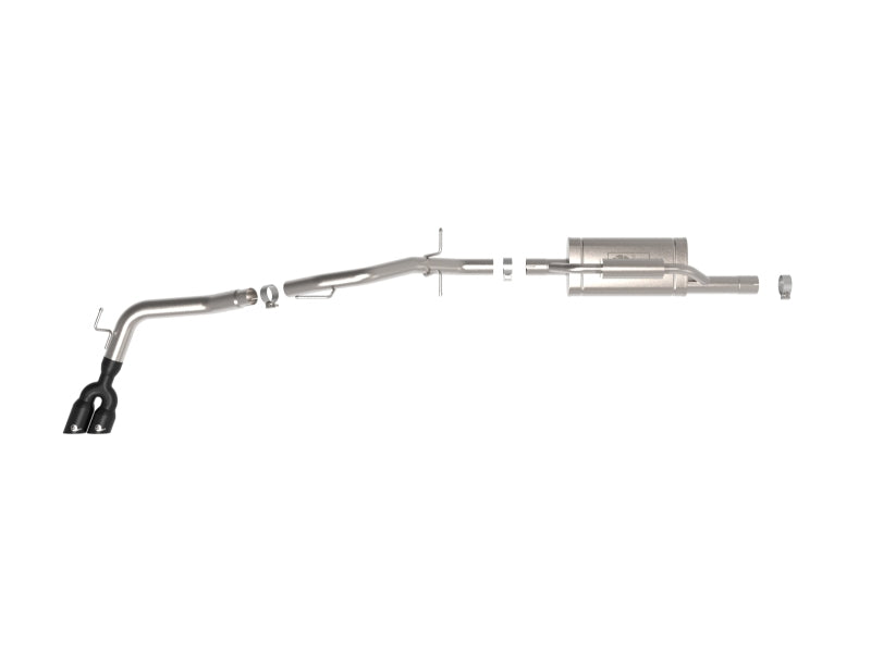 aFe Vulcan Series 2.5 Inch to 3 Inch Cat-Back Exhaust System with Black Tips for Ford Ranger 2024-2025 2.3L Turbo I4