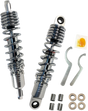 Drag Specialties Shocks Premium Ride-Height Adjustable Shock Absorbers - 12.5 Inches - Chrome - Fits Harley-Davidson Touring Models C16-0167NUA