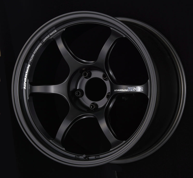 Advan RG-D2 18x9.0 +31 Semi Gloss Black Wheel for Honda Accord, Toyota Camry, Ford Mustang, and more