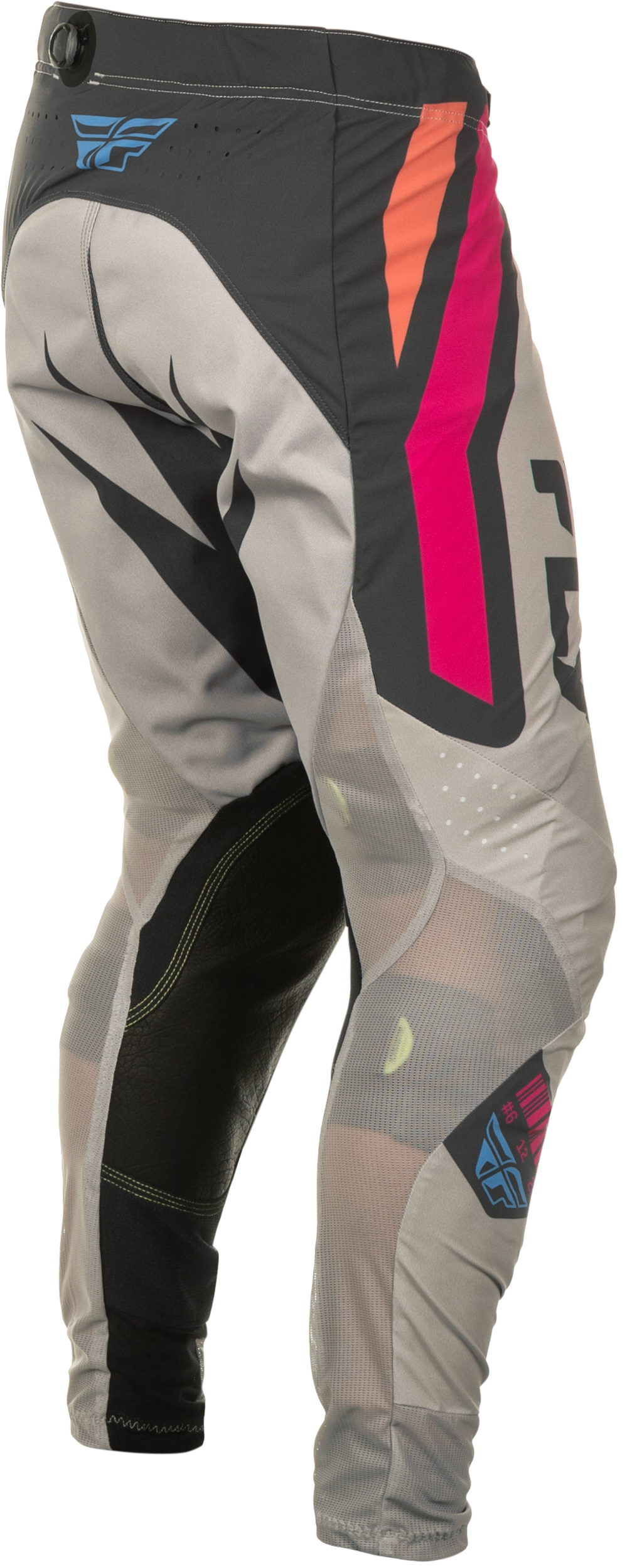 Fly Racing Lite Vice Pants for Motocross – Light Grey/Pink/Coral, Size 28 – Designed for Honda, Yamaha, Kawasaki, Suzuki, and KTM Bikes