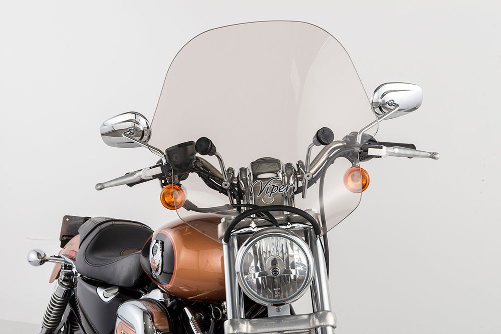 Slipstreamer SS-10CHR-T Viper Windscreen with Smoke & Chrome Hardware for Motorcycle