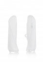 Acerbis 2742650002 Yamaha YZ85 Lower Fork Cover Set - White, Fits 2019-2024 Models