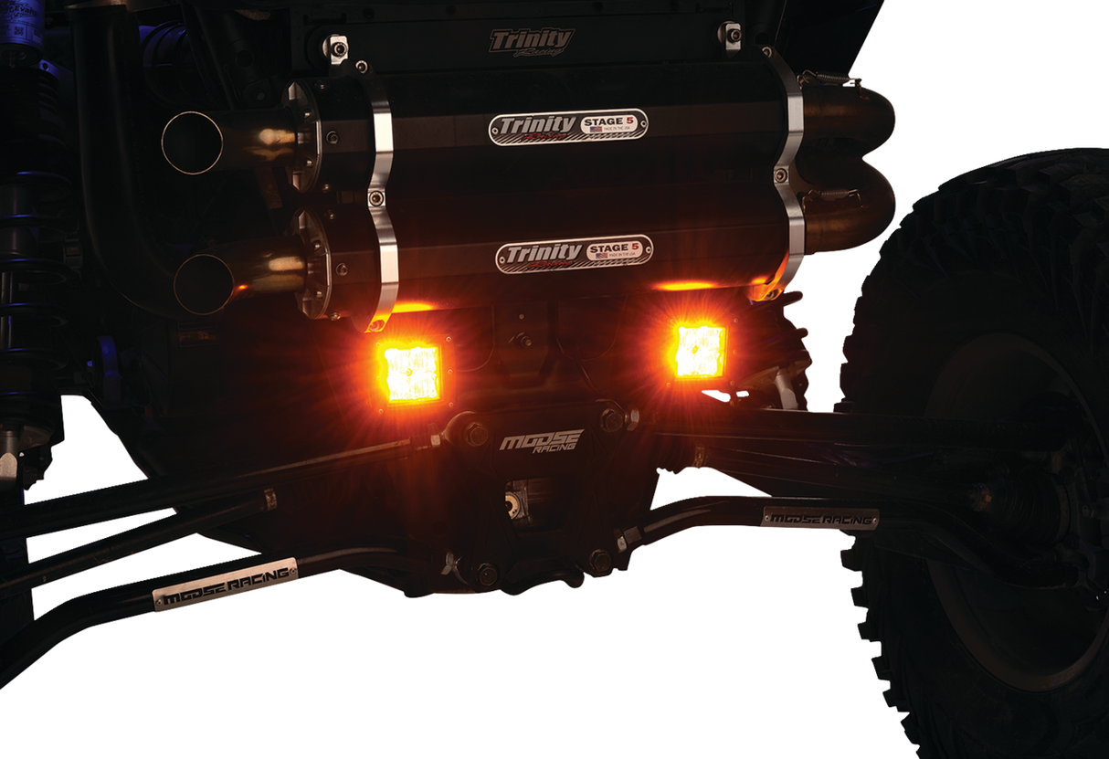 MOOSE OFFROAD Light Pods - LED - 3" - Amber MSE-LPKITA