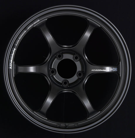 Advan RG-D2 18x9.0 +31 Semi Gloss Black Wheel for Honda Accord, Toyota Camry, Ford Mustang, and more